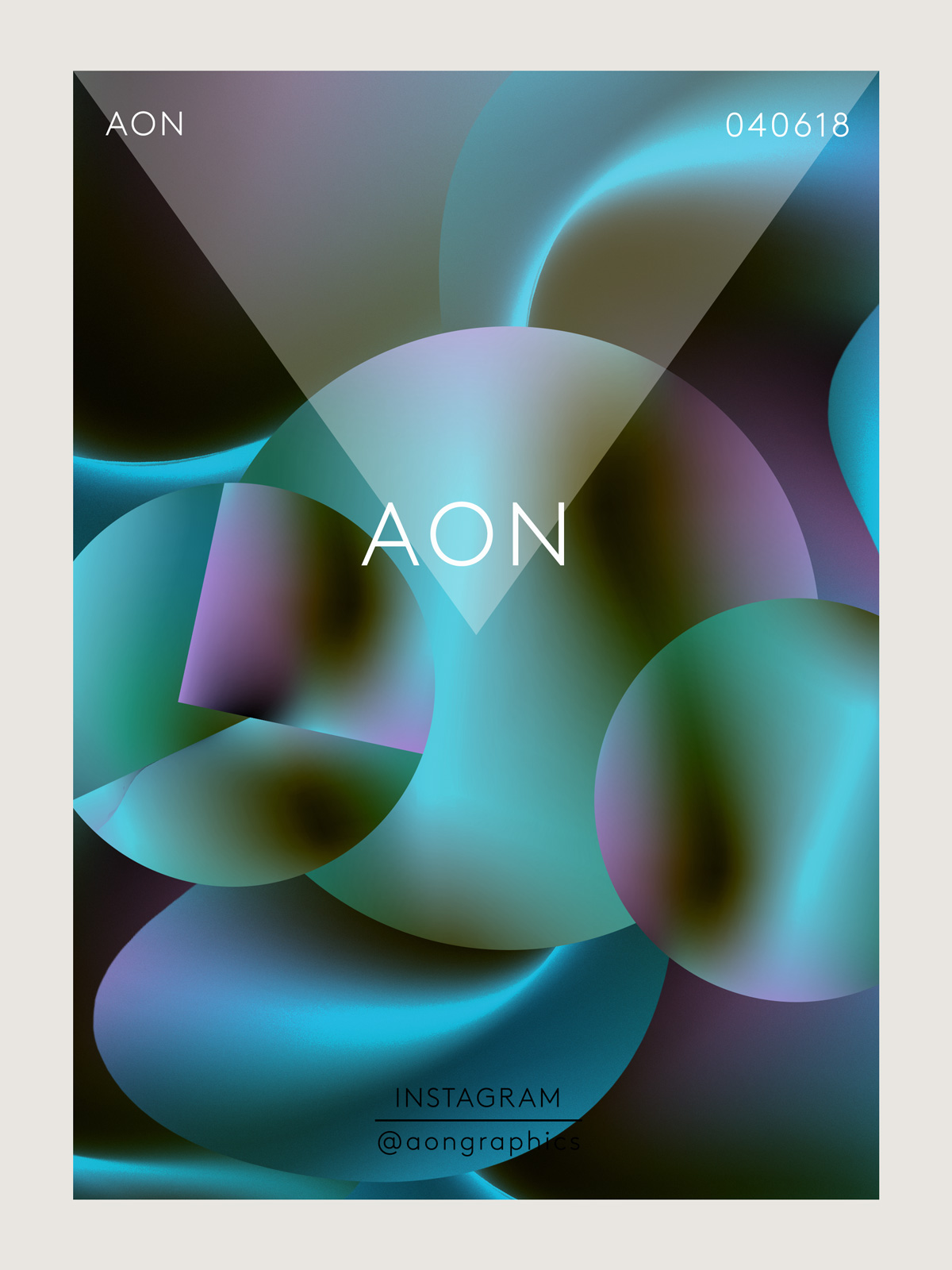 "AON Poster - Gradients of Shape - luminance"